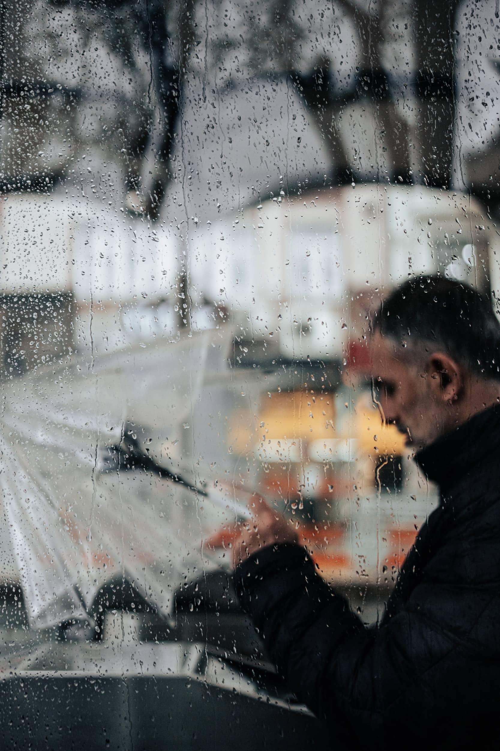 man with umbrella - male fertility hormones