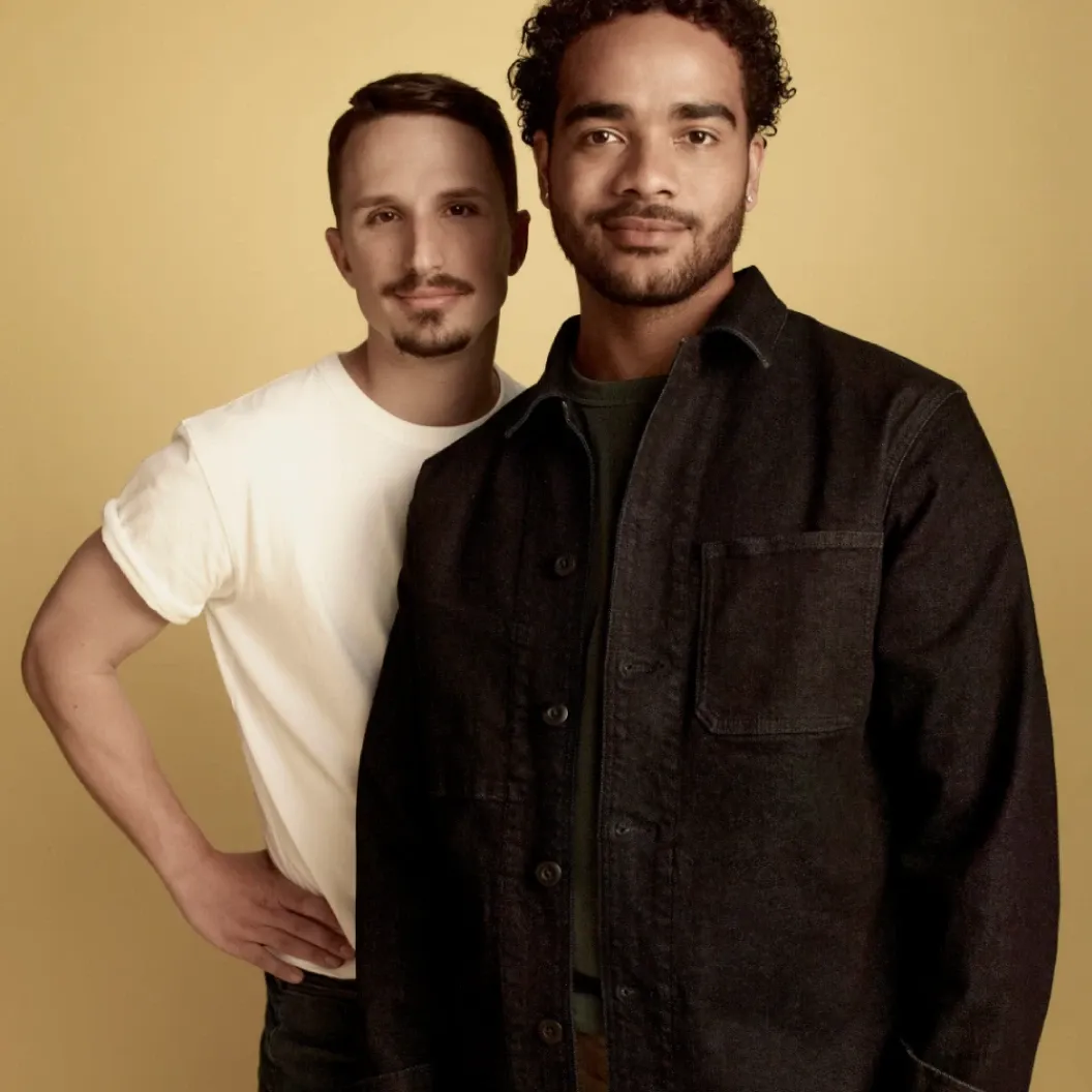 Male couple looking at camera1