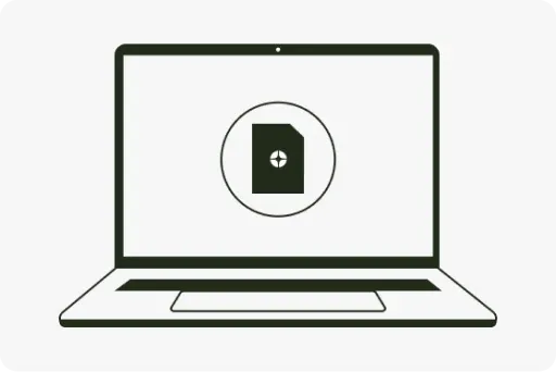 Open laptop icon